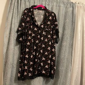 Torrid super soft sleep shirt with Pegasus print and lace trim
